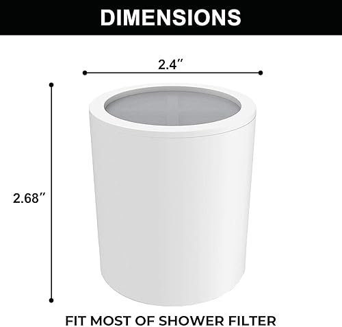 Miniatura 6 de Cartucho de repuesto universal para cabezal de ducha, paquete de 5, 20 etapas, suavizador de agua dura con alto rendimiento, elimina cloro, metales