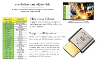 FUERAN HDMI Dummy Plug Headless Ghost Display Emulator Premium Aluminum PC（Fit Headless-1920x1080 New 4RD@60Hz） (2K-3P) – Ansicht 4