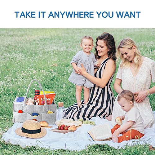 image for Maliton Diaper Caddy Organizer - Diaper Caddy for Baby Nursery Storage