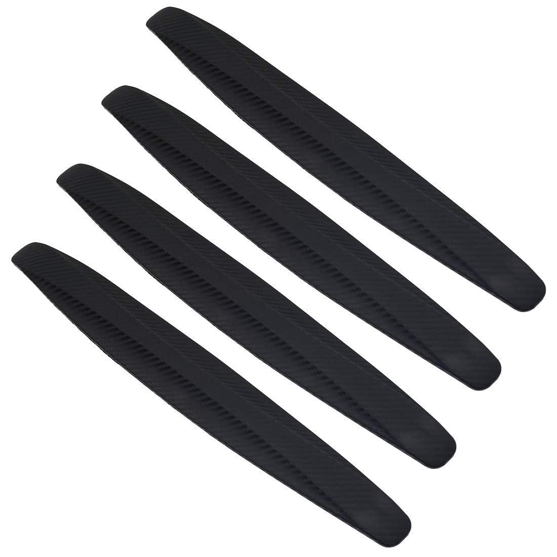 4-Packs Black Anti-Collision Patch Bumper Guard Strip Anti-Scratch Bumper Protector Trim Universal for Cars SUV Pickup Truck