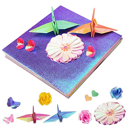 新品レア６枚set⭐️折り鶴　ダイヤモンド　チェリー　かき氷　珊瑚　雪だるま　近沢 Amazon | COOLBOTANG 折り紙 キラキラ おりがみ 10色50枚入り