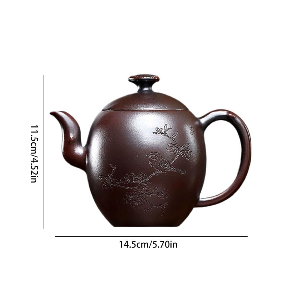 Czajniczek okrągły antyczny czerwony glina Huaixiang czajniczek przenośny ceramiczny podróżny zestaw do herbaty zaparzacz do herbaty