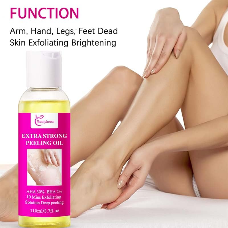 Miniatura 2 de Aceite pelador para piel oscura, solución exfoliante para cara, cuerpo, manos, pies, removedor de piel muerta con fórmula suave para todo tipo de