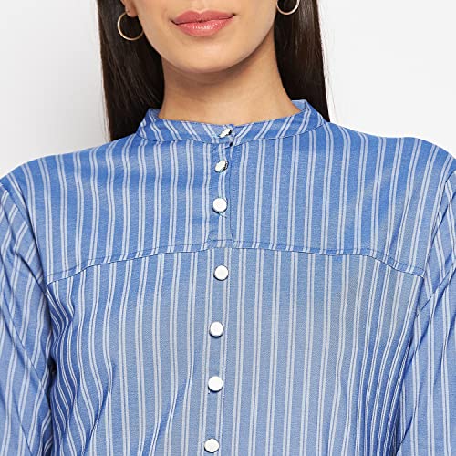 Image of CAMEY Women Striped Cotton Dress