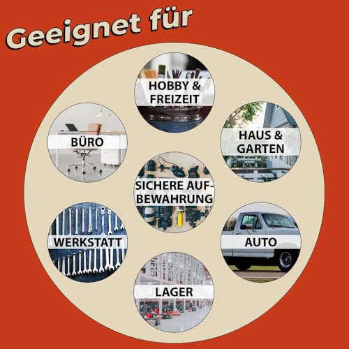 Trucky Deichselbox Schwarz Werkzeugkasten Truckbox Alu Box Anhänger Kiste mit Deckel Abschließbar Alubox Transportbox Werkzeugbox Aluminium Aufbewahrungsbox D015