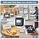 CLABEL Etikettendrucker Bluetooth Selbstklebend, 320B 3 Zoll Thermo Tragbarer Etikettiergerät Barcode Beschriftungsgerät Kompatibel mit iOS Android PC Label Printer für Zuhause Einzelhandel Büro