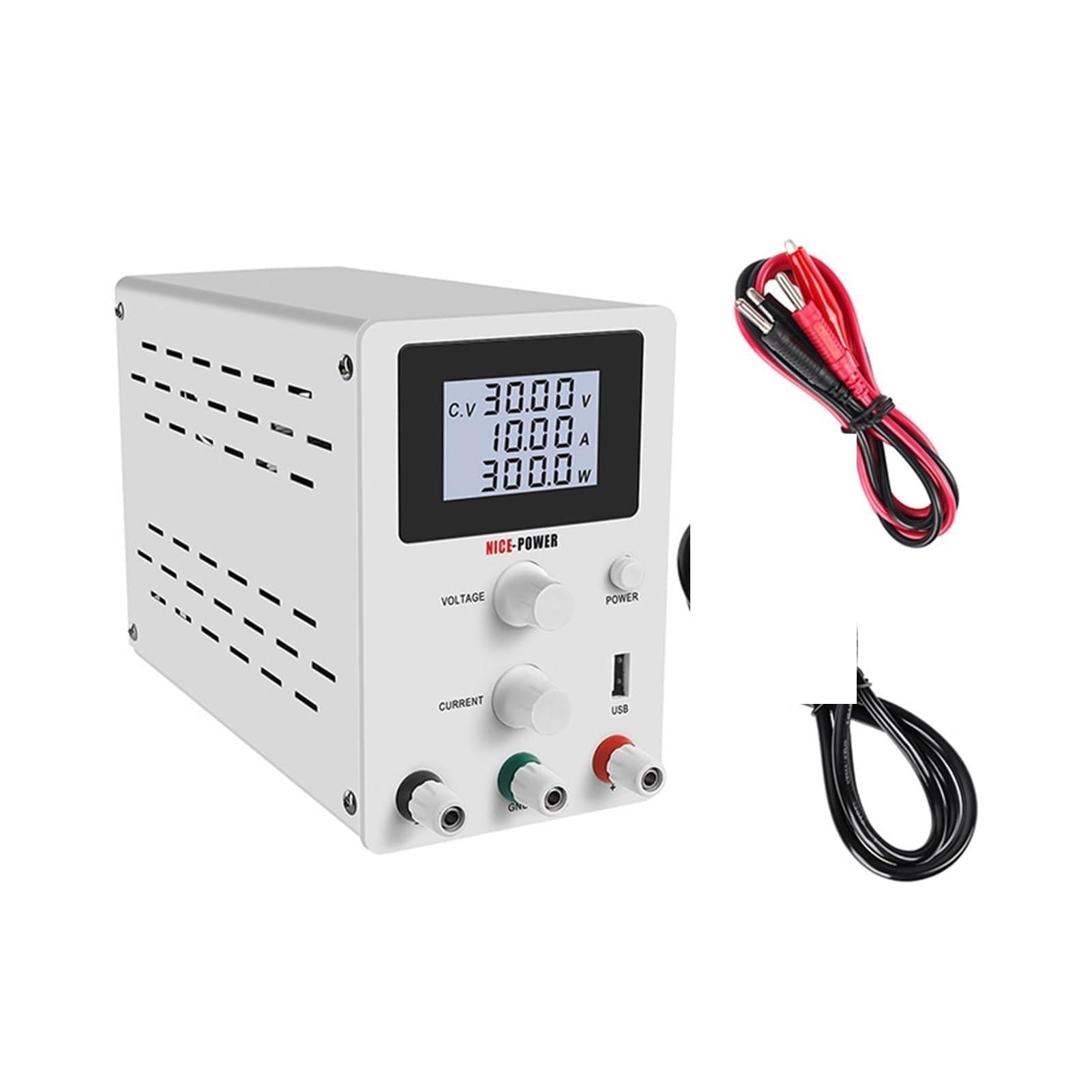 Alimentation de laboratoire ajustable contre les surtensions pour tester vos circuits 30V 10A