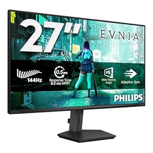 Philips 27M2N3200NF 27 Zoll FHD Monitor, 144Hz, IPS, 1ms MPRT Adaptive Sync, G-Sync Comp. HDR10 (1920x1080, HDMI 1x 2.0, DP 1x 1.4) Schwarz