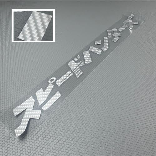 Image of Car Stickers Auto Front Windshield Window Decal Bumpers for Japanese JDM SH Speedhunters Decal Tape 1000x120mm (Carbon Fibre Grey)