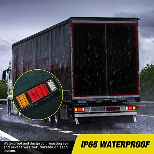 Image of Nilight 2PCS Trailer Tail Light Kit 40 LED Running Brake Turn Signals Reverse lights Waterproof for 10-30V Truck RV UTV Camper Van Boat