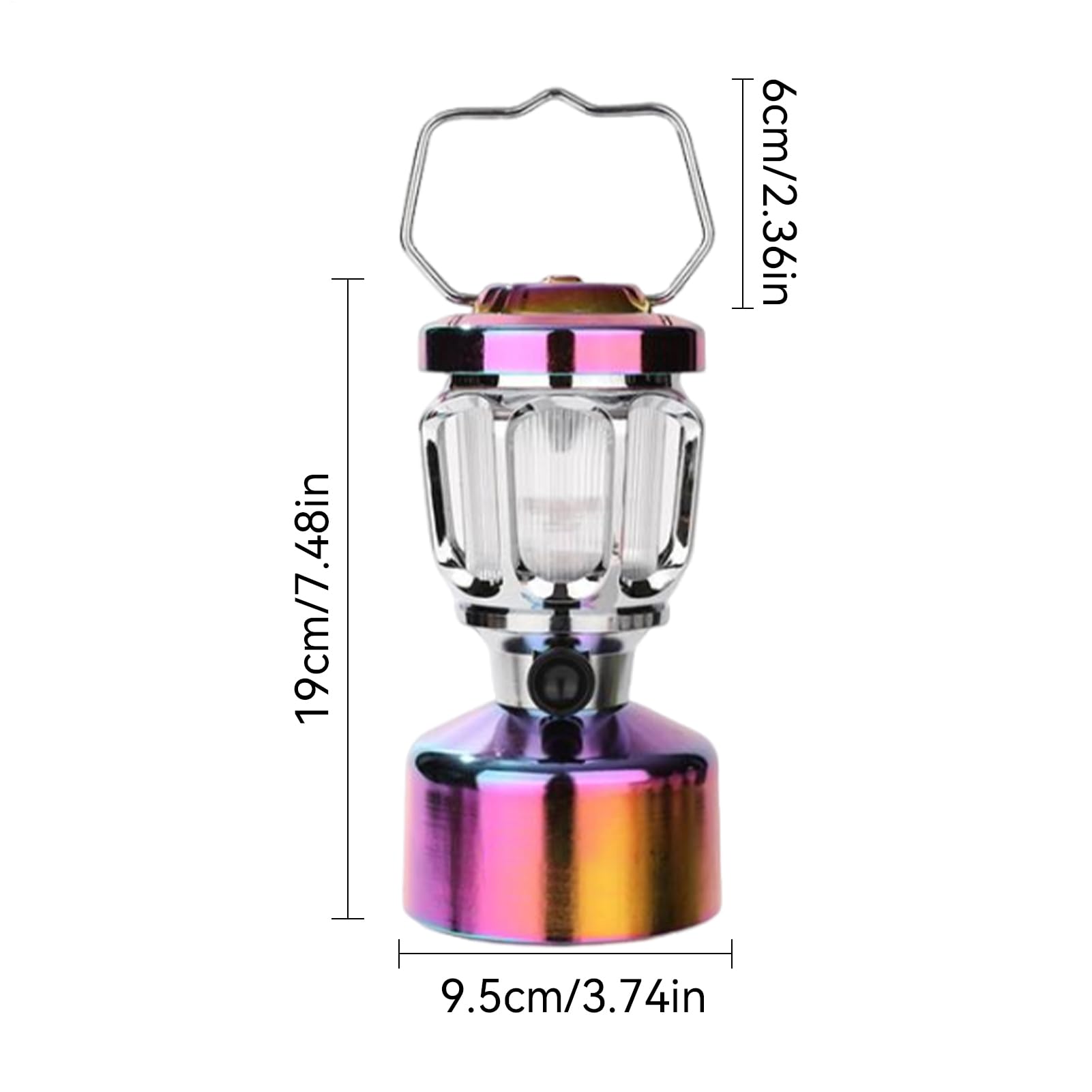 Linterna de campamento portátil – Iluminación exterior alimentada por | pilas, linterna LED impermeable | Luz nocturna recargable para establos de caballos, cobertizos de jardín, cabañas de senderi