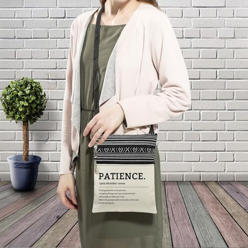 Patience Messenger Bag Small Ethnic Pattern Printed Adjustable Strap Crossbody Zipper Bag Funny Definition Phone Bag Wallet Cute Shoulder Handbag for Women3