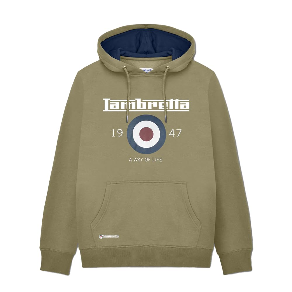 Lambretta Men's Target Hoodie - Green - X Large