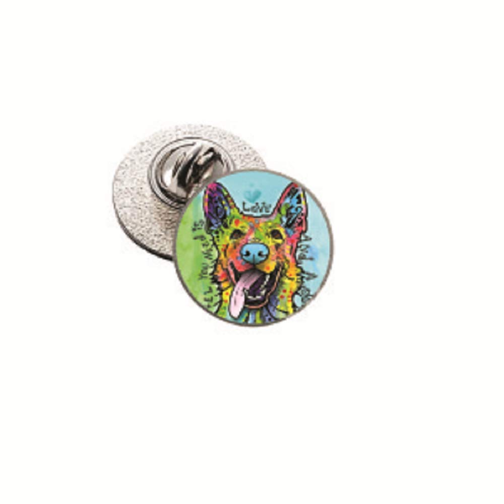 German Shepherd Lapel Pin - Featuring Artwork of Dean Russo