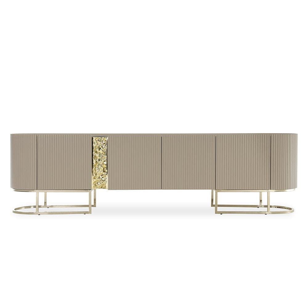 homes r us هومز أر أس Cyprus Wooden Entertainment Unit Height: 65Cm Length: 242.5Cm Width: 49.5Cm Brown