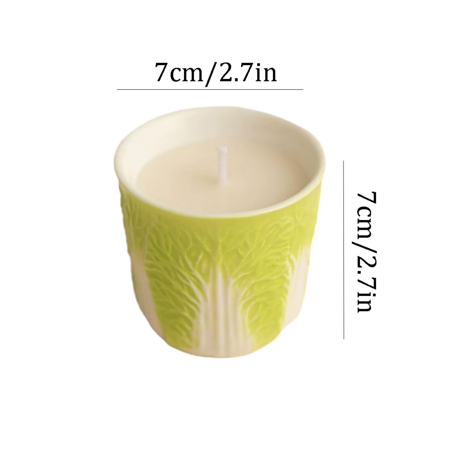 Exquisito Velas de cerámica, velas en tarro, vela de aromaterapia moderna, combustión limpia de larga duración for vacaciones en casa, relajación y Spa meloso(Bergamot Cedarwood)