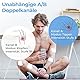 AUVON TENS Gerät, 2 Kanäle TENS Reizstromgerät mit 20 Trainingsprogramme und 10 Stück Premium Elektroden Pads mit patentiertem Design zur Schmerzlinderung von Rücken, Schulter, Nacken, Bein