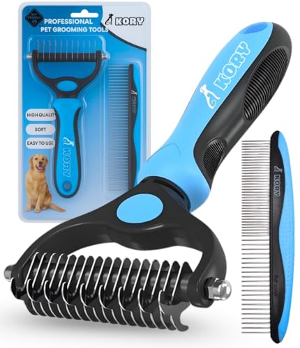 Cepillo Perro Pelo Largo y Corto - Cepillo Para Gatos - cepillo para Perros - Peine Gato - Peine perro pelo largo - peine Gatos Quitapelos - Deslanador para Perros - KORY