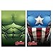 Avengers Manta Polar surtida de Capitan America y Hulk
