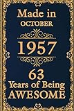 Photo Gallery made in october 1957 lined notebook: 63 years of being awesome, birthday card 1957 for friends, family, coworkers. unique birthday gift Photo Gallery made in october 1957 lined notebook: 63 years of being awesome, birthday card 1957 for friends, family, coworkers. unique birthday gift