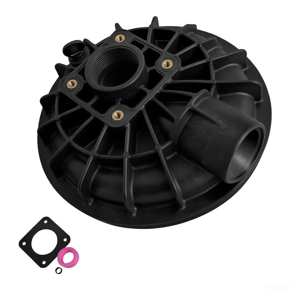 Couvercle pour Pompe Piscine C176-47P1 Avec Joint Couvercle pour | Plastique pour robuste, résistance UV, conçu pour durée de vie longue, couleur noire, usage extérieur