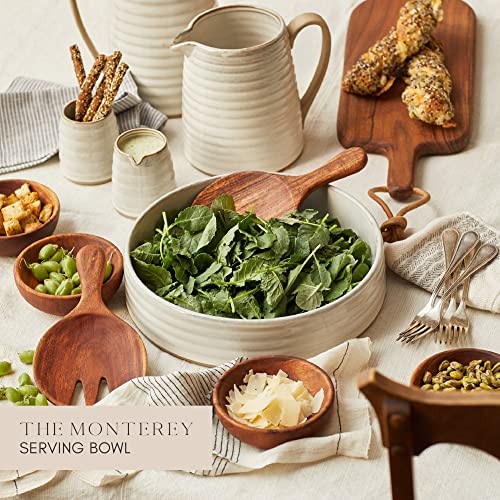 Monterey By Citrine Serving Bowl, Stoneware Serving Dish, Farmhouse Platter, Small #TOP5