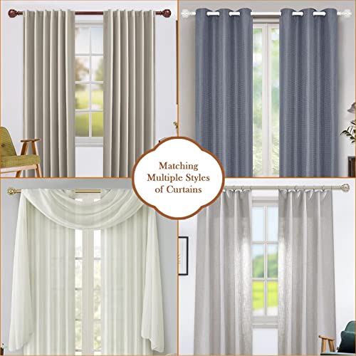 Kamanina TW-010030219-US-F1 1 Inch Curtain Rod Telescoping Single Drapery Rod 28 To 48 Inches thumb #8