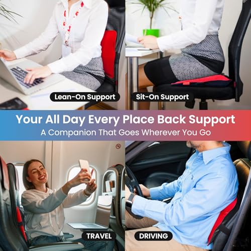AJUVIA Back Vitalizer Lumbar Support Pillow for Office Chair & Car - image 7