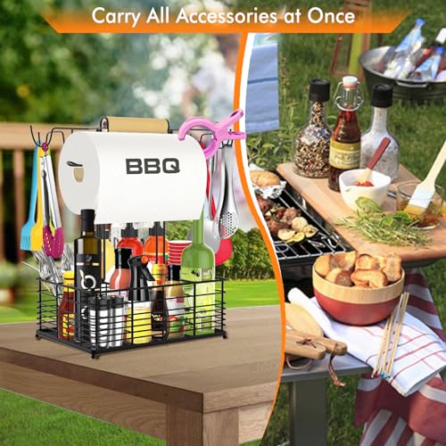 Grill-Caddy-BBQ-Caddy-for-Outdoor-Grill-Camping-Essentials-Camping-Accessories-Outdoor-Kitchen-BBQ-Grill-Accessories-for-Camper-Tailgate-Essentials-Grilling-Gifts-for-Men