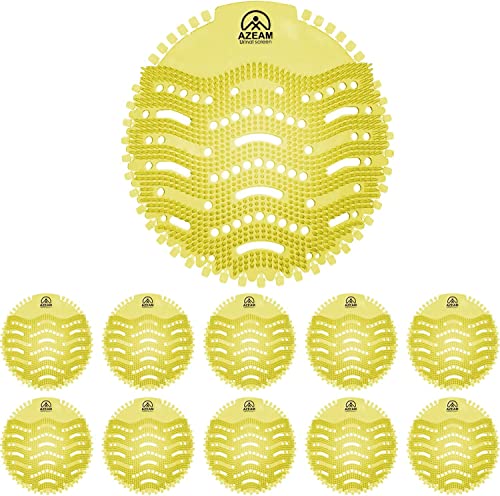 Urinário 10 peças com perfume dispensador de urino 30 dias efeito refrescante dispensador de urino spray de proteção de ar fresco para cada (amarelo/limão)