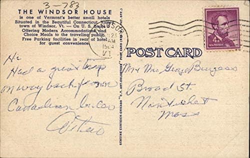 Miniatura 2 de The Windsor House Windsor, Vermont VT Original Antique Postcard 1964