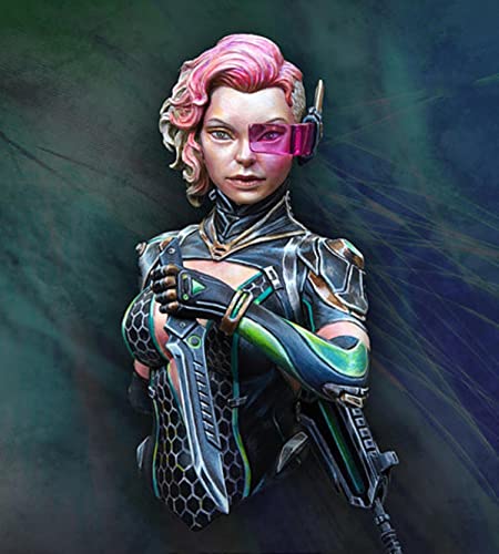 LIANGFANG 1/12 Risen Bust Model Kits Female Warrior Unassembly and Unpainted S67