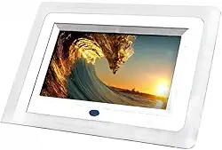 Porta Retrato Digital,Porta Retrato Digital 7 Polegadas Lcd Relógio Sd Usb Led Mp3