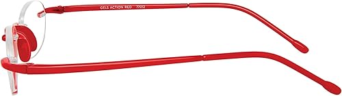 Miniatura 4 de Scojo New York Gels - Lentes de lectura originales, hechos a mano, resistentes a los arañazos, para mujeres y hombres, color rojo acción - 1.75x