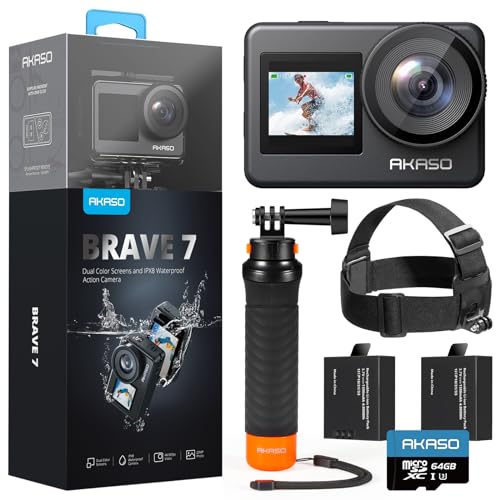 【値下げ中】新品未使用AKASO Brave 7 Amazon | AKASO Brave 7 LE アクションカメラ 4K60FPS 20MP IPX7