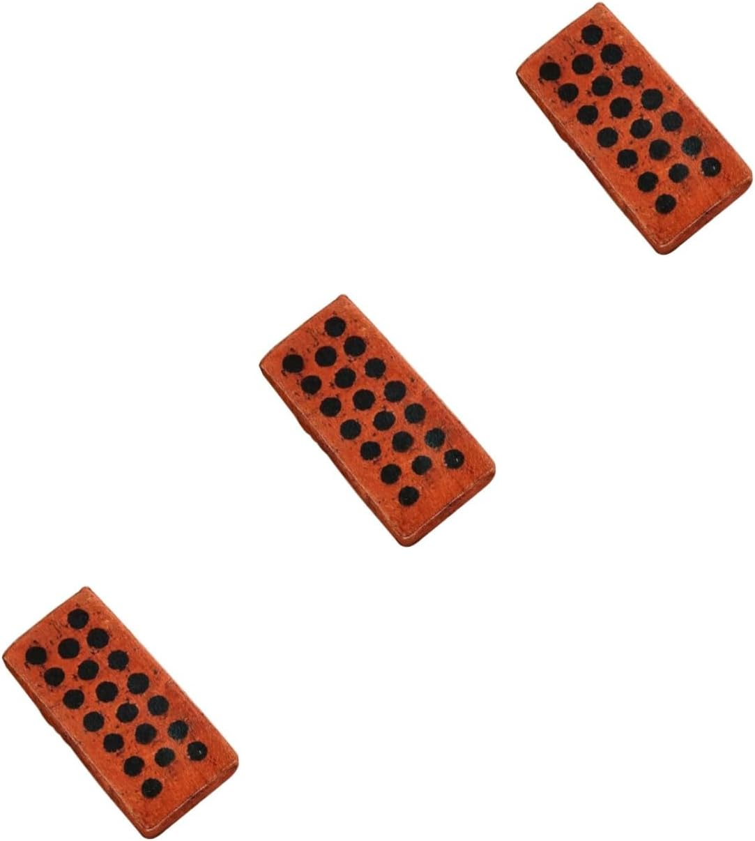 3Pcs Dark Red Foam Brick Toys for Kids and Adults - Office Nap Pillow and Funny Trick Toy As Shownx3pcs mediumx3pcs