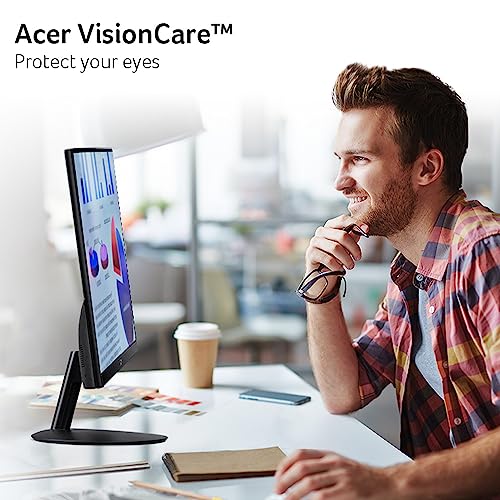 Acer Sb242Y Ebi 23.8" Full Hd (1920 X 1080) Ips Zero-Frame Gaming Office Monitor | Amd Freesync Technology | Ultra-Thin Stylish Design | 100Hz | 1Ms (Vrb) | Low Blue Light | Tilt | Hdmi & Vga Ports #TOP7