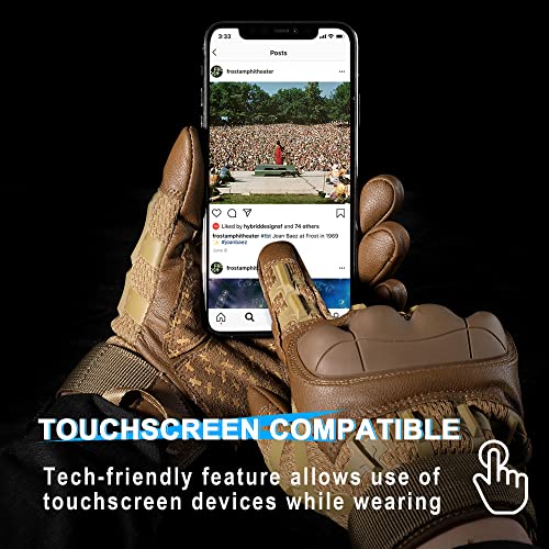 Image of WTACTFUL Tactical Gloves Men Women, Touchscreen Reinforced Palm