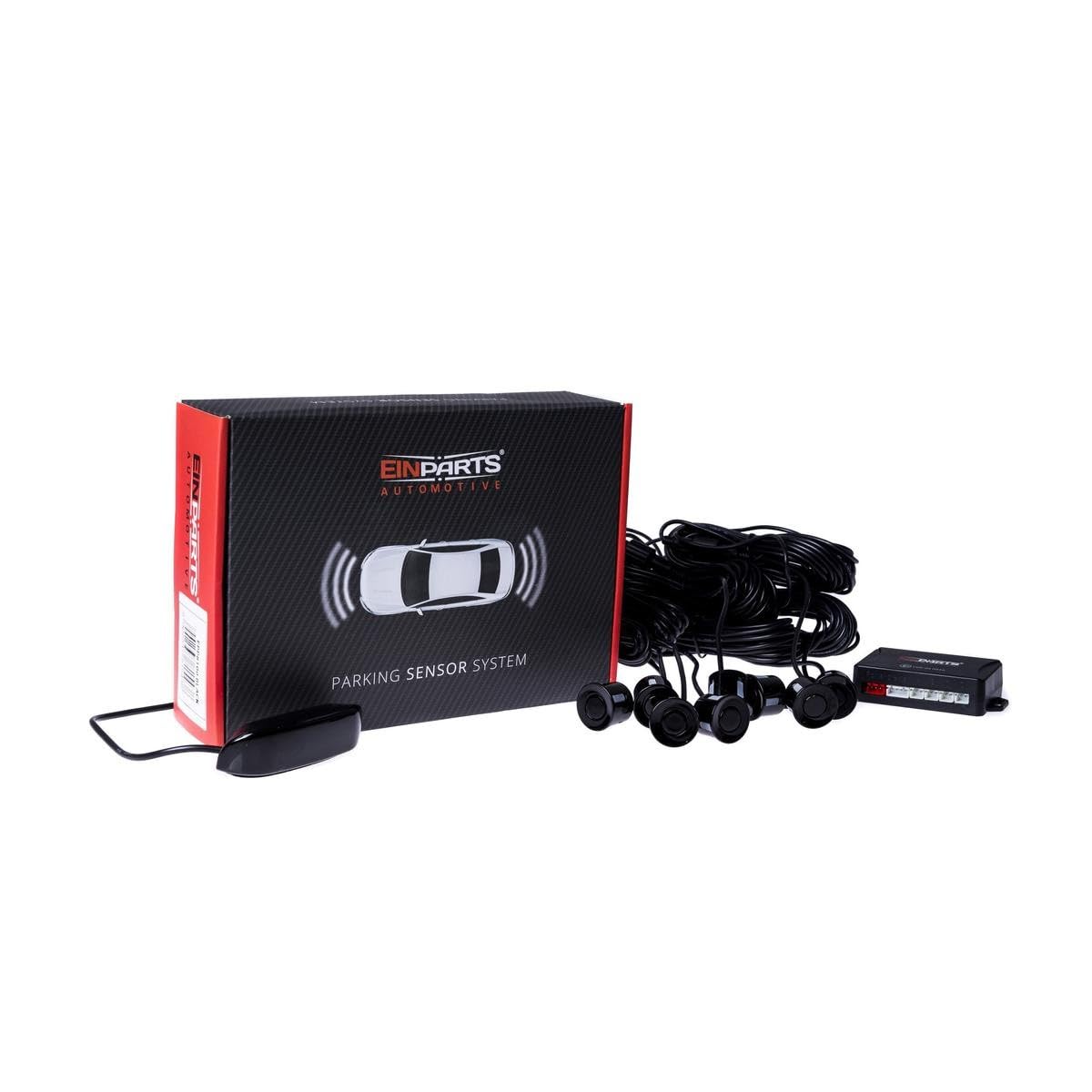EINPARTS EPP8100 BLACK Satz Einparkhilfe mit akustischem Alarm Vorne und Hinten schwarz