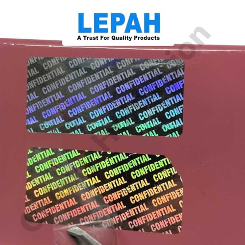 Image of LEPAH Confidential,25mm x 50mm Hologram Stickers, 1800 Pcs | Tamper-Evident