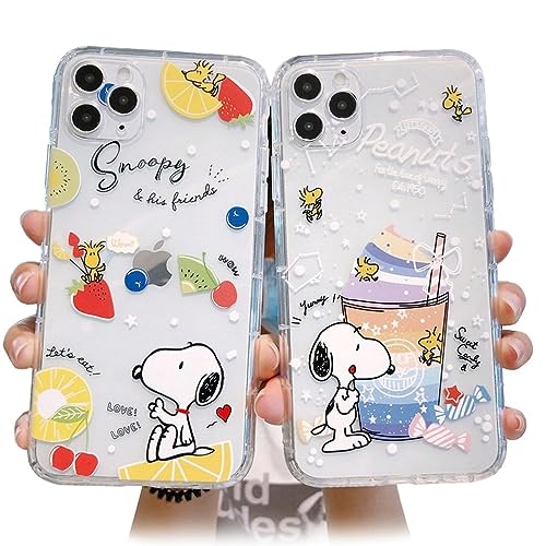 スヌーピー 透明 iPhone16Pro 用 ケース スマホケース 「全機種対応」 黄変防止 iphone16Pro 用 ケース 薄型 ソフトTPU バンパー アイフォン ケース レンズ保護 耐衝撃 ワイヤレス充電対応 指紋防止