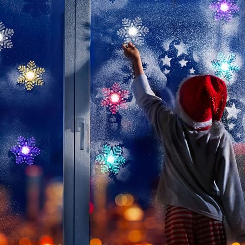 Lurrose 5pcs Snowflake Light - Image 2