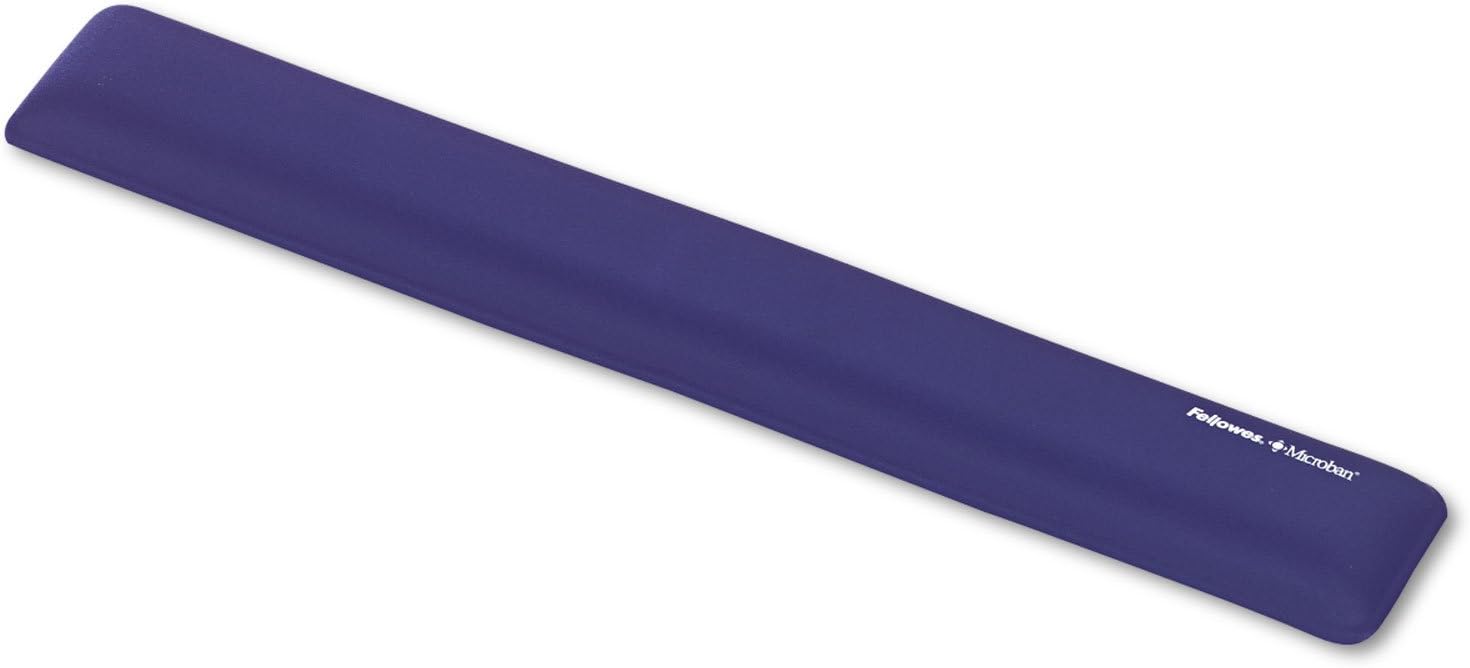 Fellowes 9175601 Wrist Rest, Nonskid Bottom, 18-3/8-Inch x2-3/4-Inch x9/16-Inch, Sapphire
