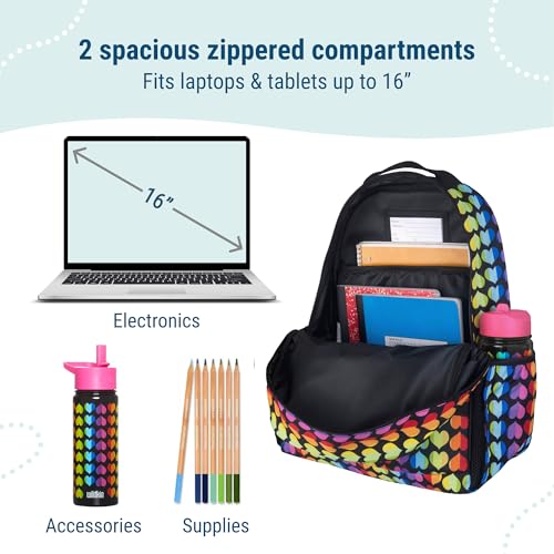 Image of Wildkin 15 inch Kids Backpack for School & Travel - Durable, Padded, Multiple Pockets, Boys & Girls Ages 5-10