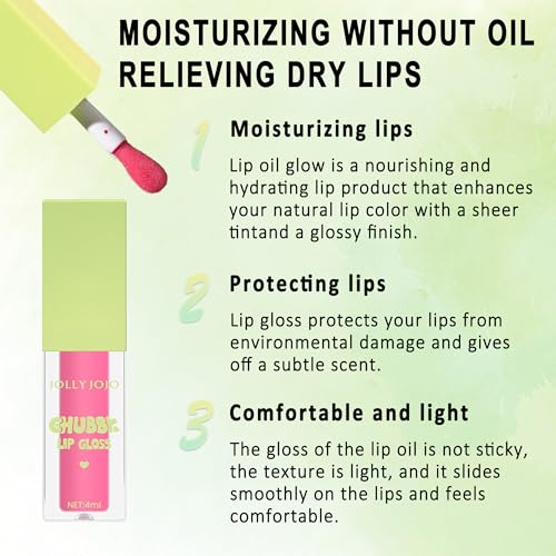 Syloripha Lip Oil Plumping Moisturizing Lip Gloss Long Lasting Nourishing Tinted Lip Glaze Hydrating Non-Sticky Lip Glow Oil, Repair Lip Lines Prevents Dry and Cracked Lips Women's Lip Care (#02) - Image 4