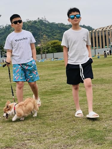 Boys Swim Trunks Swim Shorts Quick Dry Compression Liner Bathing Suit with Boxer Brief Swimwear 7-20 Years2