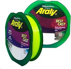 Linha Pesca Araty Best Cast Pescaria Esportiva Baixa Memória Alta Resistencia