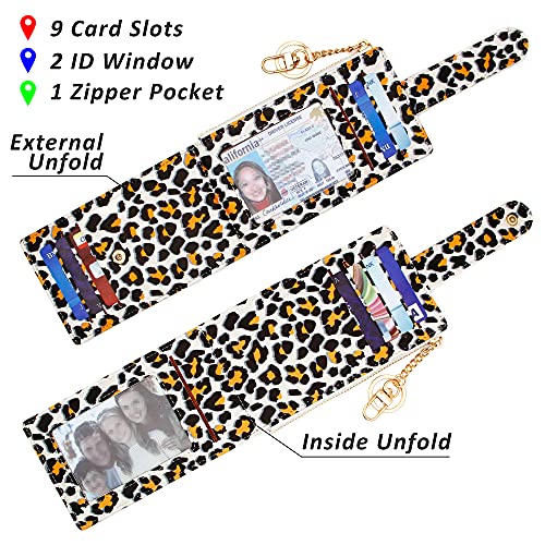 OIDERY RFID Card Holder Wallet for Women Slim Bifold Zipper Card Organizer Wallets with Gift Box4