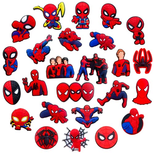 Joivoritow 25 40PCS Shoe Decoration Charms for Clog Sandals, Superhero Shoes Pins for Adults (25)