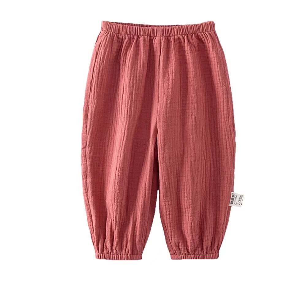Pantalones largos ligeros para bebé, antimosquitos, algodón, pantalones climáticos, para niños y niñas, paquete de 2 unidades